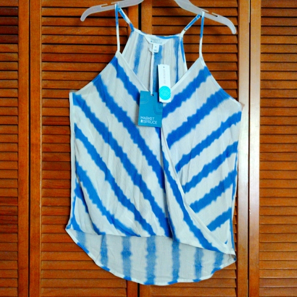 Market & Spruce Tops - NWT Womens Tank Blouse Dressy Flowy Long Casual Light